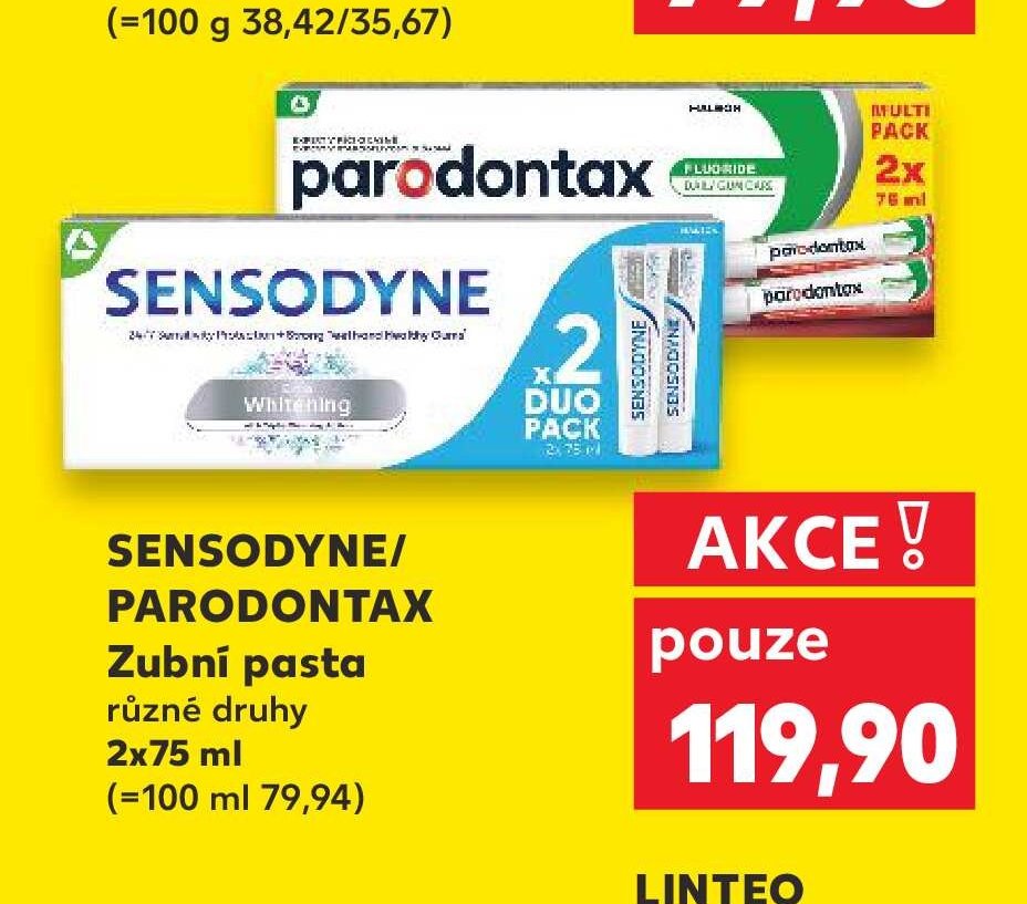 Sensodyne/Parodontax zubní pasta