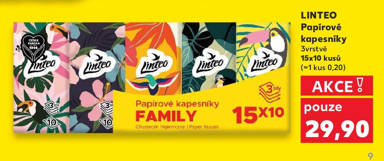 Linteo papírové kapesníky