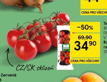 Tesco Rajčata koktejlová
