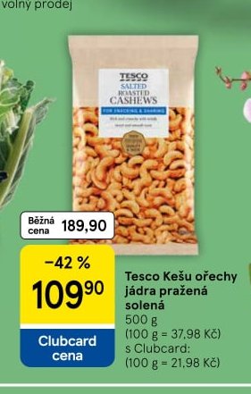 Tesco Kešu ořechy