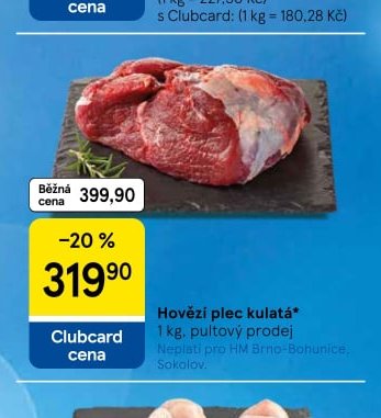 Hovězí plec kulatá