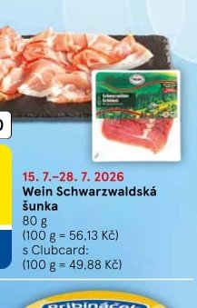 Wein Schwarzwaldská šunka
