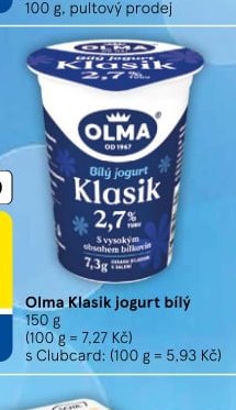 Olma Klasik jogurt bílý