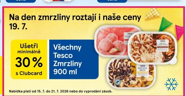 Tesco Zmrzliny 900 ml