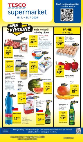 akční leták Tesco 15.7.2026-21.7.2026