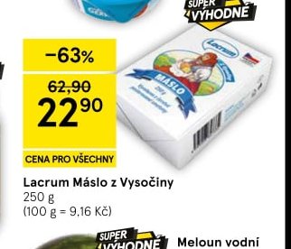 Lacrum Máslo z Vysočiny