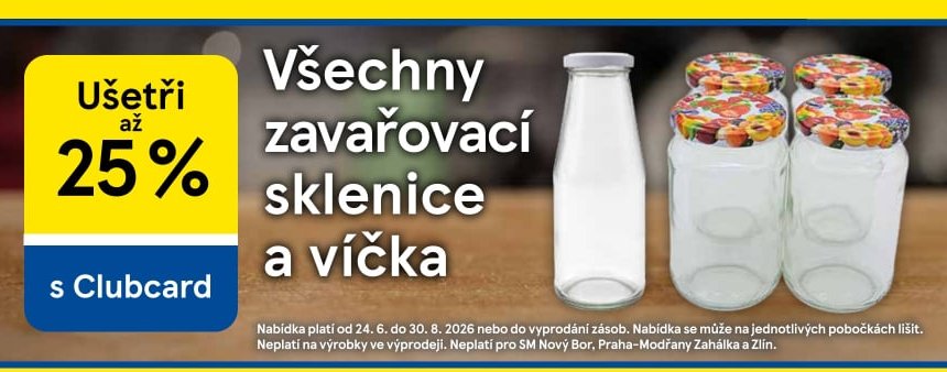 zavařovací sklenice a víčka
