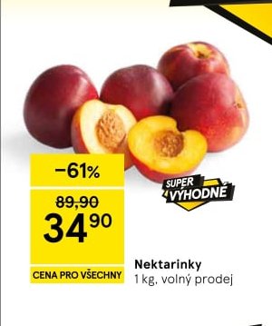 Nektarinky 1 kg, volný prodej