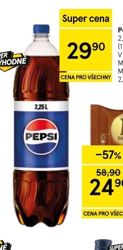 Pepsi 2,25 l, více druhů