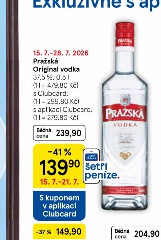 Pražská Original vodka