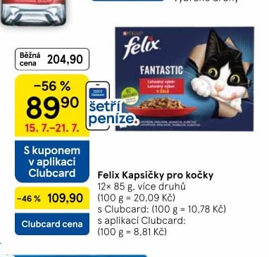 Felix Kapsičky pro kočky