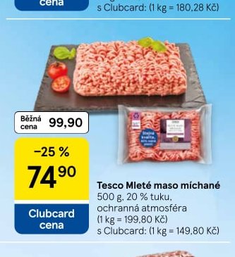 Tesco Mleté maso míchané