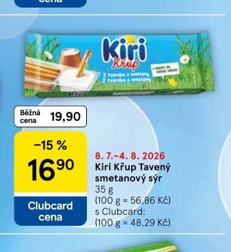 Kiri Křup tavený smetanový sýr 35 g