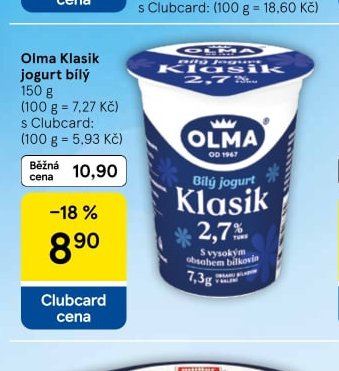 Olma Klasik jogurt bílý 150 g