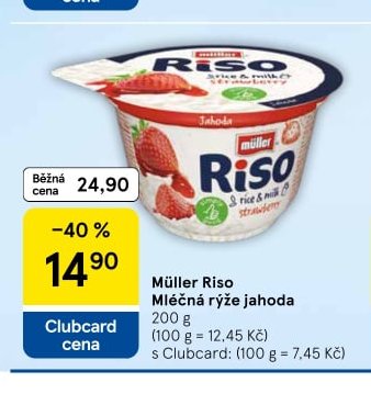 Müller Riso Mléčná rýže jahoda 200 g