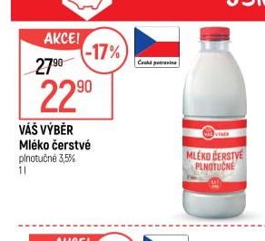 Váš Výběr Mléko čerstvé