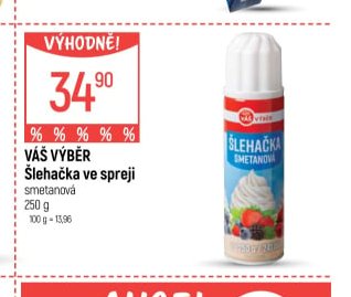 Váš Výběr Šlehačka ve spreji