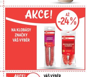 Na klobásy značky Váš Výběr