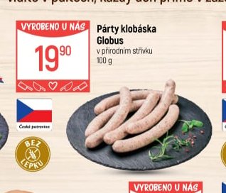 Párty klobása Globus