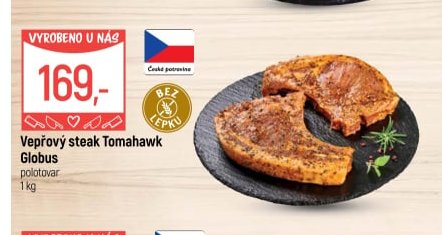 Vepřový steak Tomahawk Globus