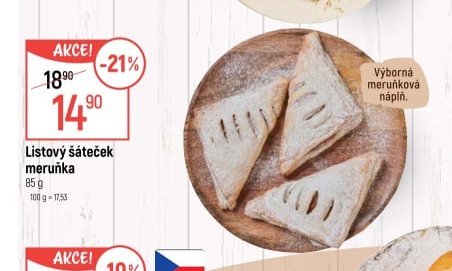 Listový šáteček meruňka