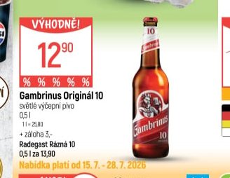 Gambrinus Originál 10