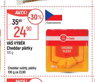 Váš Výběr Cheddar plátky
