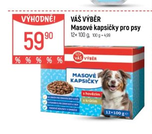 Váš Výběr Masové kapsičky pro psy