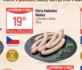Párty klobása Globus