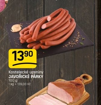 Kostelecké uzeniny Javořické párky