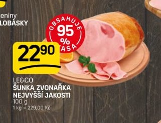Le&Co Šunka zvonařka nejvyšší jakosti