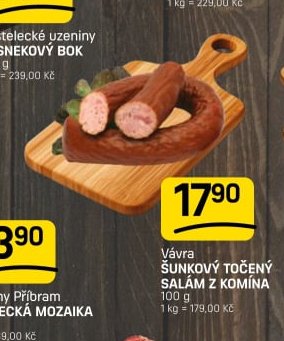 Vávra Šunkový točený salám z komína