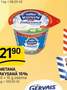 Smetana zakysaná 15%
