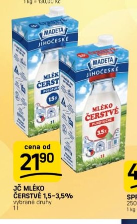 JČ Mléko čerstvé