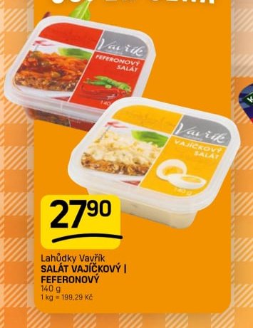 Lahůdky Vavřík SALÁT VAJÍČKOVÝ | FEFERONOVÝ