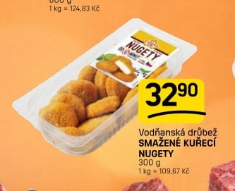 Vodňanská drůbež SMAŽENÉ KUŘECÍ NUGETY