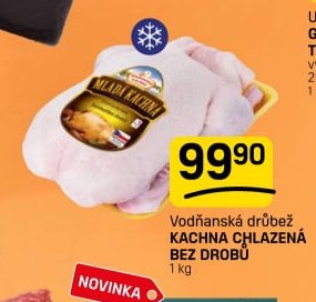Vodňanská drůbež KACHNA CHLAZENÁ BEZ DROBŮ
