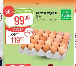 Čerstvá vejce M