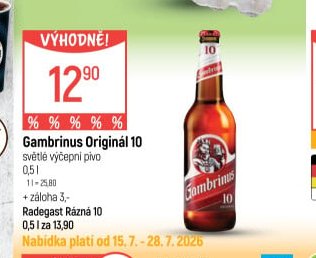 Gambrinus Originál 10