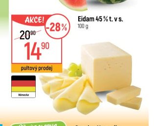 Eidam 45% t. v s.
