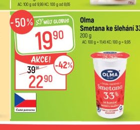Olma Smetana ke šlehání 33%