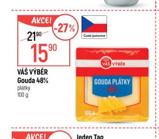 Váš výběr Gouda 48% plátky