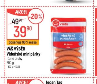 Váš výběr Vídeňské minipárky