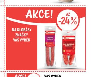 Na klobásy značky Váš výběr