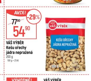 Váš Výběr Kešu ořechy