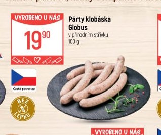 Párty klobása Globus