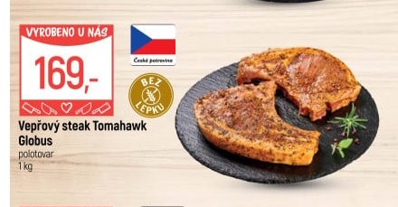 Vepřový steak Tomahawk Globus