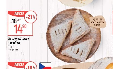Listový šáteček meruňka