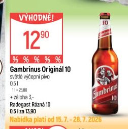 Gambrinus Originál 10