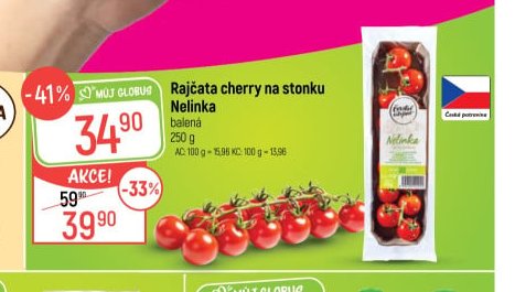 Rajčata cherry na stonku Nelinka 250 g